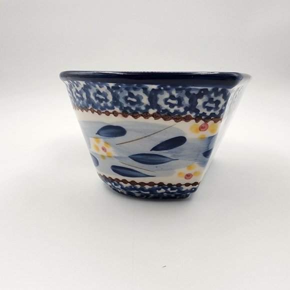 Tara Temptations Presentable Ovenware Old World Heart Shaped Bowl Blue 1 Quart - Picture 5 of 12